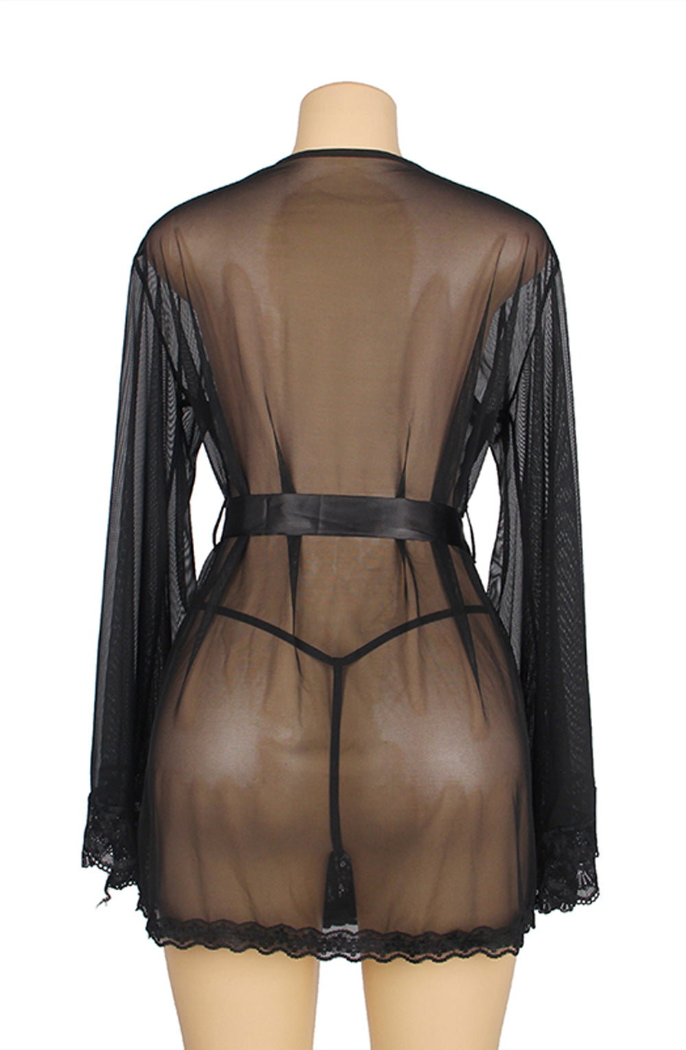Wait A While Sheer Robe- Spicy Lingerie